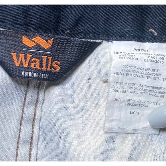 Walls Size L Camo Cargo Pants Hunting Outdoor Wear Adjustable Ankle Woodland - Picture 7 of 7